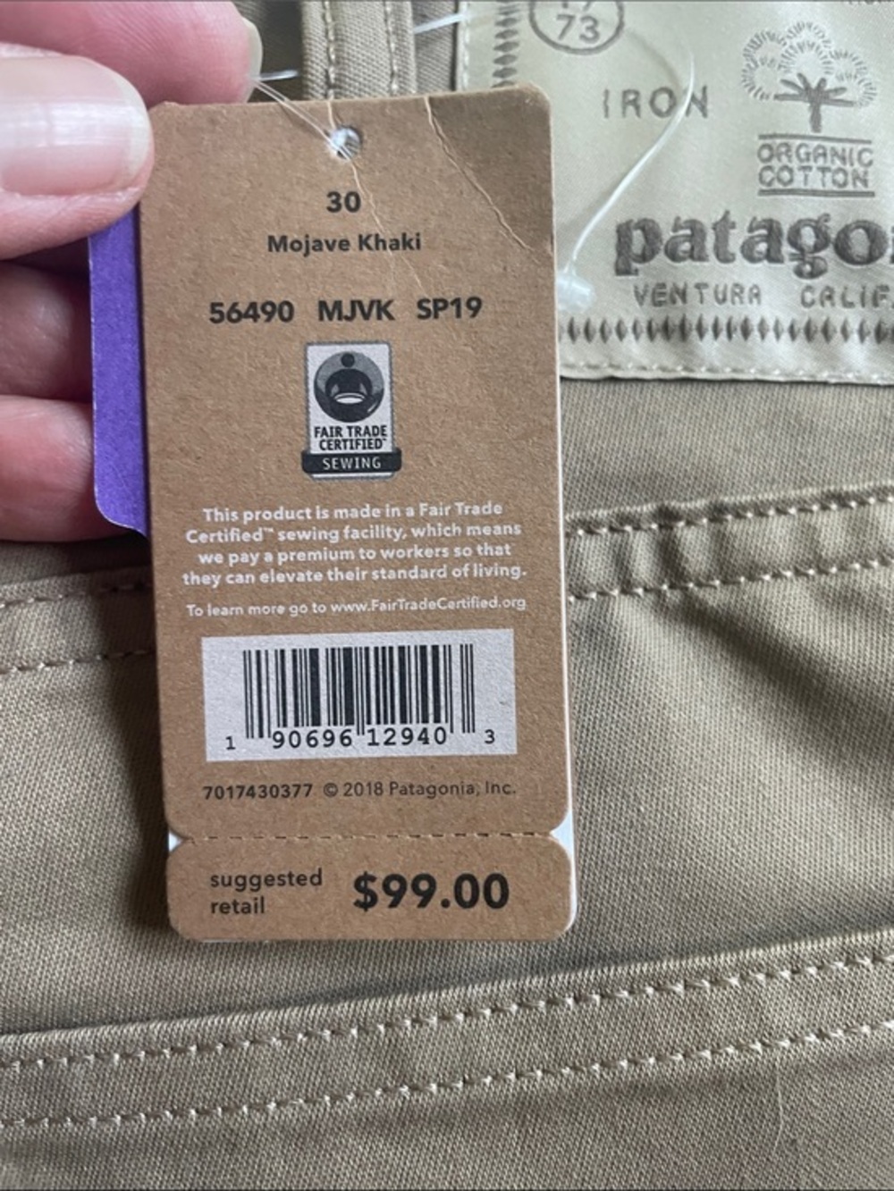 Patagonia tan chinos with label - men's 30x32 - Picture 2 of 4